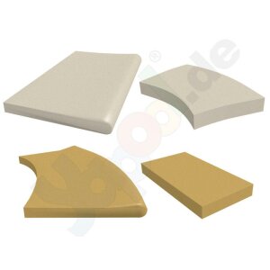 Craft Stone Pool Copings for Oval Pools