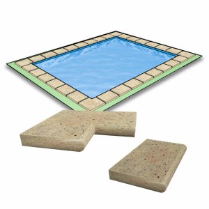Concrete Pool Copings for Square Pools