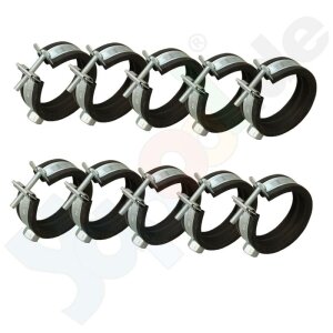 Sets Pipe Clamps with Rubber Inlay