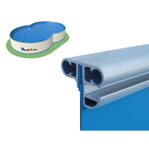 Aluminium Combi-Handrail for 8-shaped Pools