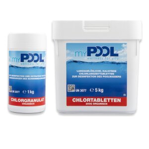 Pool Chlorine Granulate and Tablets