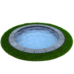 Natural Stone Pool Copings for Round Pools