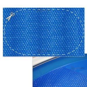 Air bubble cover 400µ for oval pool 3,0 x 5,0 m