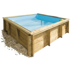 Wooden pool Tropic Junior 2,0 x 2,0 x 0,68 m square pool...