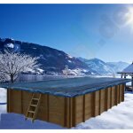 PEB pool winter cover for Wooden Pool Bali/Caribic Four 7,90x4,00x1,38 m