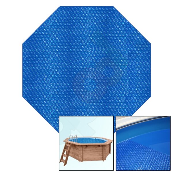 Air cushion solar liner 400µ for Wooden pool Bali/Caribic Eight 5,30 x 1,36 m with reel