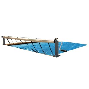 Air cushion solar liner 400µ for Wooden pool Bali/Caribic Eight 5,30 x 1,36 m with reel