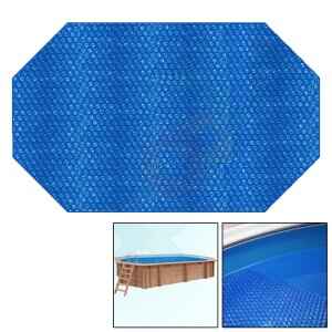 Luftpolsterfolie Solarfolie 400µ für Holzpool Bali/Caribic Eight 6,40 x 4,00 x 1,38 m mit Aufroller
