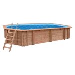 Air cushion solar liner 400µ for Wooden pool Bali/Caribic Eight 8,40 x 4,90 x 1,38 m with reel