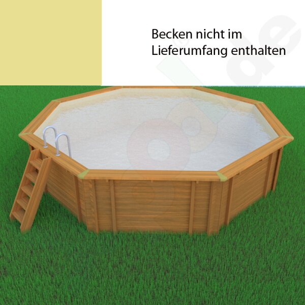 Pool liner for Wooden pool Bali / Caribic 3,55x1,16m octagonal pool, sand