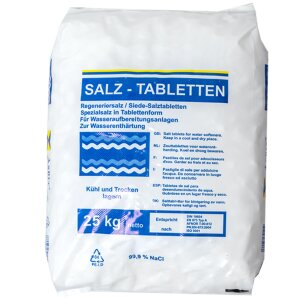 Pool Schwimmbad Salz für Salzelektrolyseanlagen 25 kg