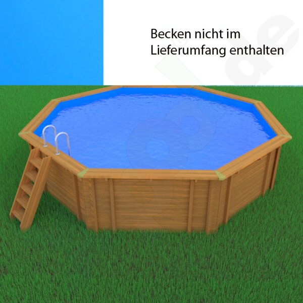 Pool liner for Wooden pool Bali / Caribic 5,30x1,36m octagonal pool, blue