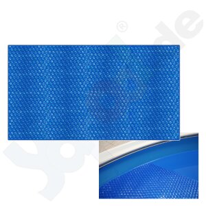 Blue Bubble Solarfolie Luftpolsterfolie 400µ Rechteckbecken 5,0x3,0m Fertig-Zuschnitt