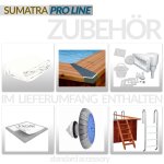 Premium Paket Holzpool Schwimmbecken Sumatra PRO LINE - ACHTECK 5,30 x 1,38 m Folie weiß