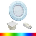 Paket 1x BWT Procopi LED Pool Scheinwerfer farbig RGB PL-06V-M - Blende hellblau