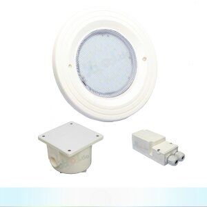 Paket 1x BWT Procopi LED Pool Scheinwerfer weiß - PL-07V-M - Blende weiß