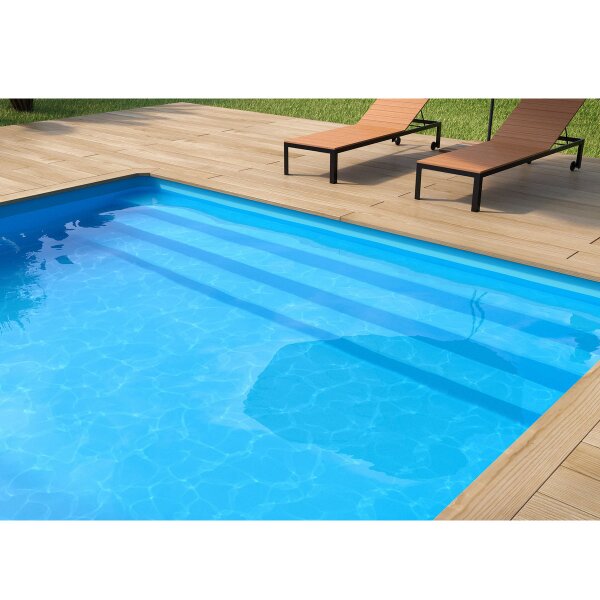 BWT Procopi Pool Folie Innenhülle Rechteckbecken 5,0 x 3,0 x 1,5 m Aqualiner 0,8 mm Keilbiese P3 adriablau
