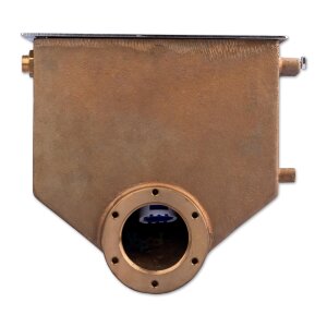 Hugo Lahme AllFit Bronze mechanischer Wasserstandsregler für Kombination mit Düse mit Deckel aus Edelstahl V4A
