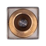 Hugo Lahme AllFit Bronze Einlaufdüse 70 mm Außengewinde 2" V4A Edelstahl-Blende eckig Kugel 4x Ø8 mm