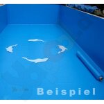ElbeBlueline Schwimmbadfolie SBG150 Rolle 1,65 x 12 m gewebeverstärkt hellgrau