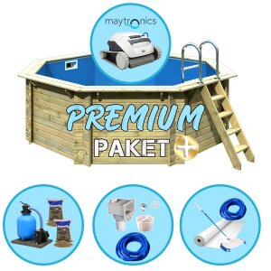 PremiumPlus+ PAKET Holzpool KARIBU CLASSIC 1 - 4,00 x...