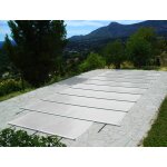 Bar supported safety cover Walu Pool Evolution 4,4 x 9,4 m anthracit grey square