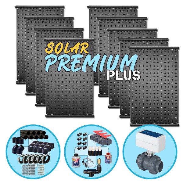 OKU Schwimmbad Pool Solarabsorber Premium PLUS Paket 9x Absorber Typ 1002  10,04 m²