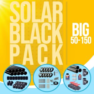 Solar Black Pack - BIG - 50-150 zur Verrohrung OKU-Paket