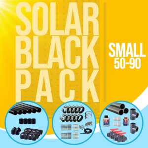 Solar Black Pack - SMALL - 50-90 zur Verrohrung OKU-Paket