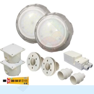 Set 2x Seamaid Mini LED Underwater Spotlights white 427 lm