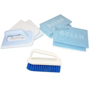 Pool Sponge Cleaning Kit with sponge and brush