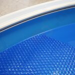 Sonderposten Blue Bubble Solarfolie Luftpolsterfolie 400µ für Ovalbecken 3,6x7,20m Fertig-Zuschnitt