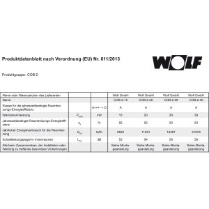 Plus-Paket Öl-Brennwertkessel Wolf COB-2-20 B30 14,1 - 20,4 kW Speicher TWS 200 L - Modell 2024