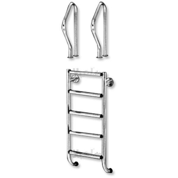 Pool Ladder DE Luxe 500 Stainless Steel V2A 5 steps