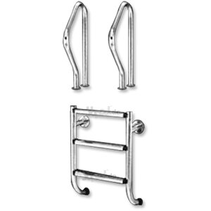 Pool Ladder DE Luxe 300 Stainless Steel V2A 3 steps