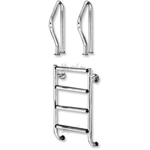Pool Ladder DE Luxe 400 Stainless Steel V2A 4 steps