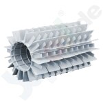 PVC Spare Finned Brush for Dolphin Liberty Pool Robot, 120 mm long, grey