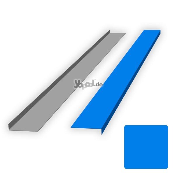 Folie-Verbundblech VB12 Winkel 12 x 4,5 x 200 cm adriablau außen beschichtet