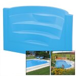 Dom Composit Pool Stairs Roman Transat 4 steps 2,5 m french blue