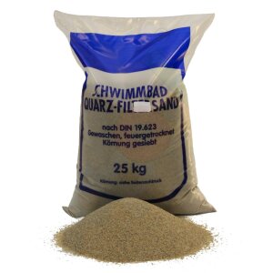 Filter sand 25 kg Graining 0,7 - 1,2