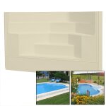 Dom Composit Pool Stairs Corner Stairs 4 steps, 2,0 x 2,0 x 1,5 m sand