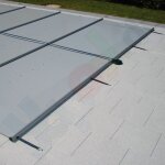 Bar supported safety cover Walu Pool Evolution 3,4 x 6,4 m grey square