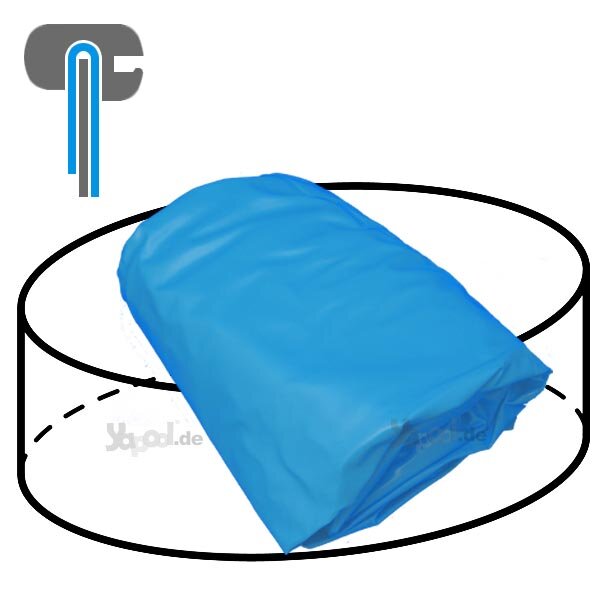 Pool Liner for Round Pools 4,6 x 1,07 m 0,3 mm blue without seam