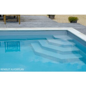 Alkorplan 3000 Schwimmbadfolie Zuschnitt 1,65 m x lfm. gewebeverstärkt platinum