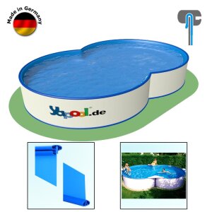 PROFI 8-shaped Pool FAMILY 6,25 x 3,6 x 1,2 m liner blue...