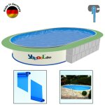 PROFI Oval Pool SWIM 4,5 x 3,0 x 1,2 m Liner blue 0,8 mm Combi-Handrail
