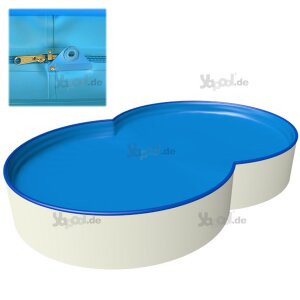 Safe Top Pool safety cover for 8-shaped pools 5,25 x 3,2 m