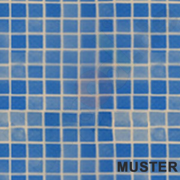 Muster Elbe Blueline SBGD160 Schwimmbadfolie gewebeverstärkt blau mosaik 1,6 mm