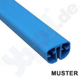 Muster PVC Standard Handlauf blau ca. 15 cm von Stahlwand...