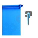 Muster PVC Kombi Handlauf blau ca. 15 cm von Stahlwand Schwimmbecken Pool